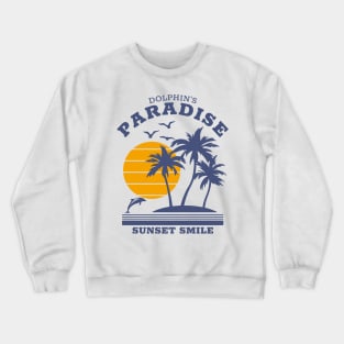 Dolphin's paradise - Sunset Smile Crewneck Sweatshirt